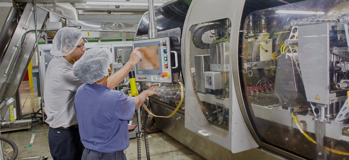 Workers in the factory