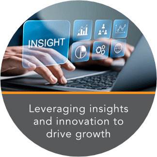 High tech image of someone on a laptop with transparent boxes popping up from the screen