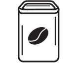 Illustration of a fiber-based coffee package
