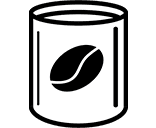 Illustration of a coffee tin