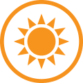 Icon of a sun