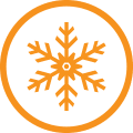 Icon of a snowflake