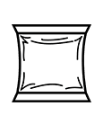 Illustration of a square bag